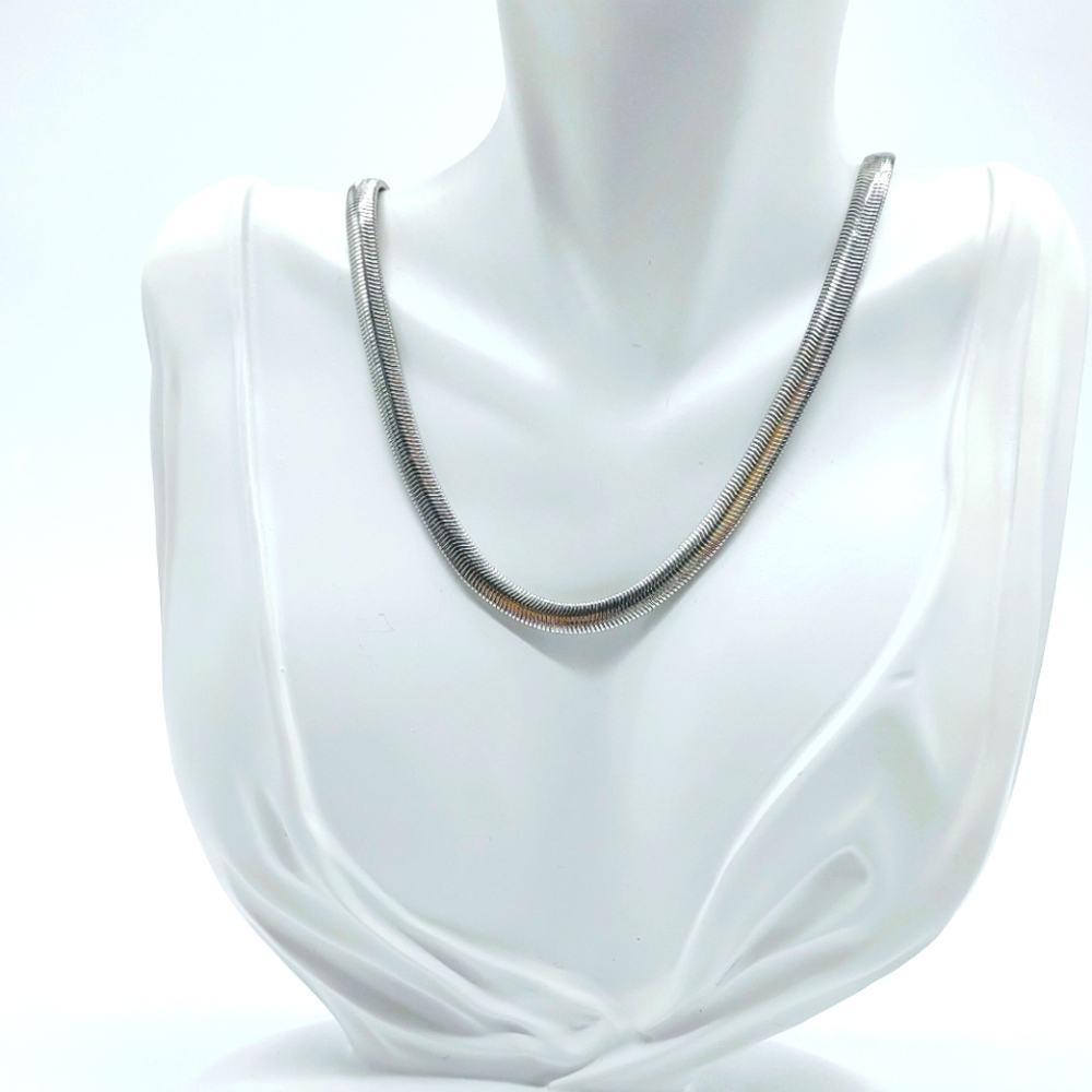 ZARA Silver Tone Snake Chain Necklace